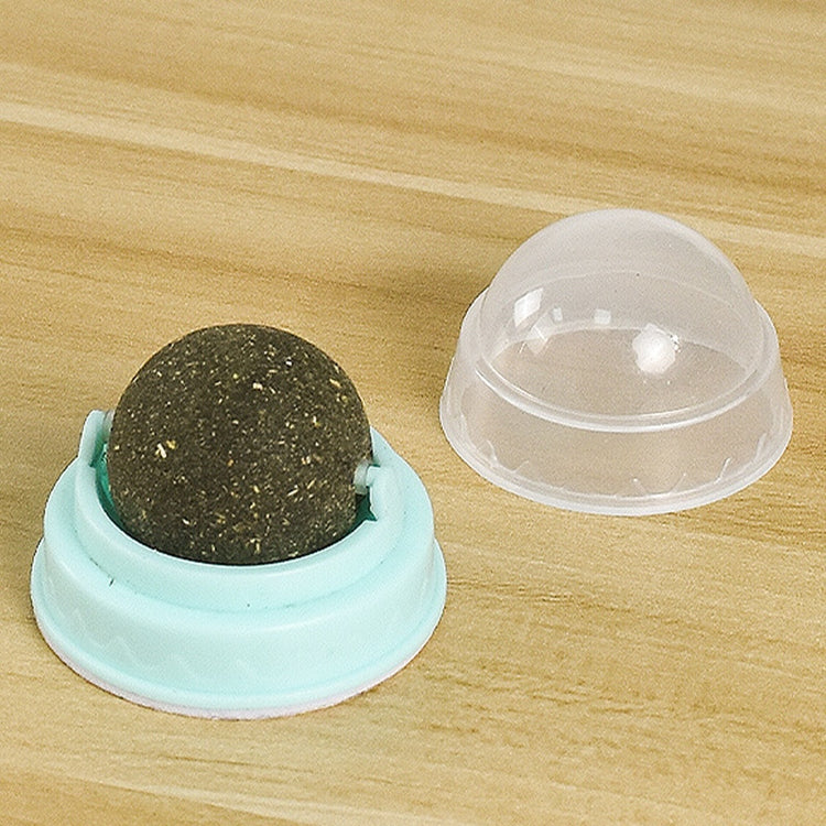 New Catnip Pure Natural Cats Candy Snack Ball Rotatable Toy Cat Molar Toothpaste Edible Bolus Teeth Cleaning Bite-resistant Toys