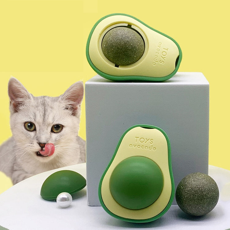 New Catnip Pure Natural Cats Candy Snack Ball Rotatable Toy Cat Molar Toothpaste Edible Bolus Teeth Cleaning Bite-resistant Toys