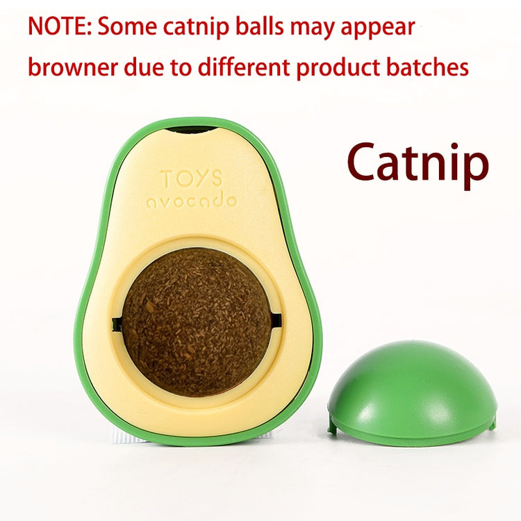 New Catnip Pure Natural Cats Candy Snack Ball Rotatable Toy Cat Molar Toothpaste Edible Bolus Teeth Cleaning Bite-resistant Toys